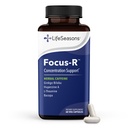 LifeSeasons - Focus-R - 농축 지원 보충 - 모든 연령 - 강화 정신 성능 및 초점 - 증가 관심 경간 - L-Theanine, Kava Kava, Bacopa, 비타민 B & 더 - (60 캡슐)