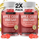 Toplux Apple Cider Vinegar Gummies - B12, Beet Root, Immune System, Detox & Cleanse, Apple Cider Vinegar Capsules, Men Women 2X Pack 용 1000mg ACV