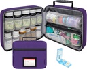 Pill Cutter, Medicine Bag, Case, Carrier for Medications, Vitamins, Medical Supplies와 Pill Cutter와 대형 Pill Bottle 주최자를 선택하십시오.