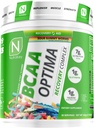 NutraKey BCAA Optima 포스트 운동 회복 Complex, 설탕 없음, 캐비티 없음, 회복 원조, Sour Gummy Worms
