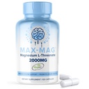 Max-Mag 마그네슘 L-Threonate 보충교재 - 미국 - 잠을 위한 비타민 D3와 K2를 가진 Magtein 2000mg 복합체, 계류 & 뇌 마그네슘 L 위협 캡슐 영양에 넣기 MaxLife Naturals