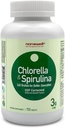 NANOWELL Chlorella & Spirulina 720 태블릿 - Chlorella, Spirulina, 산화 방지제, 비타민, 단백질, 브로큰 셀 벽 (720 개)