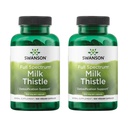 Swanson Milk Thistle - 초본 간병 지원 보충 - 전반적인 건강을 유지하도록 돕는 자연적인 공식 - (100 캡슐, 500mg 각각) 2 팩