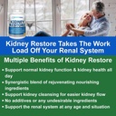 Kidney Cleanse Detox & Repair - Kidney Health Expert Living w/Transplant의 공식화 - 미국 Kidneys Support Supplement, Detox & Flush - Renal Vitamins 120 캡슐