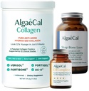 ALGAECAL 칼슘, 비타민 D3 & 교원질 뭉치 – 임상적으로 지원하는 Verisol, Fortibone & Fortigel, 플러스 13 뼈 지원 무기물과 비타민 ADEK를 가진 교원질 & 노화 방지