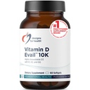 건강 D-Evail 10K를 위한 디자인 - 비타민 K (K1, MK-4로 K2)를 가진 10,000 IU 비타민 D 보충교재 + GG - 뼈, 심장 혈관 + 면역력 지원 - 개량된 생물 자원 비타민 D3 (60 Softgels)