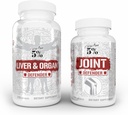 5% 영양 2 단계 | NAC + 관절 수비수와 함께 라이브 & 기관 수비수 | Liver, Kidney, & Heart Support + Collagen, Glucosamine, Chondroitin, MSM, Hyaluronic 산, Turmeric Curcumin w/Bioperine