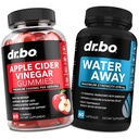 DR. BO ACV Gummies & Water Away 알약 - 1000MG Apple Cider Vinegar Gummies & Water Retention Digestion, Gut Health, Stomach Bloating & Leg Swelling을위한 Diuretics