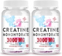 여자 & 남자를 위한 3000 MG 크레아틴 Monohydrate, BCAA를 가진 크레아틴 알약 & 가수분해한 교원질 크레아틴 Chews는 성과 & 회복, 힘, 드래곤 과일 풍미, 180의 정제를 위해 정제를 메모장에 기입합니다