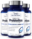 1MD Complete Probiotics Platinum | 소화 건강 지원 | Nourishing Prebiotics, 51 Billion Live CFU, 11 Strains, Dairy-Free | 30 식물성 캡슐 (3-Pack)