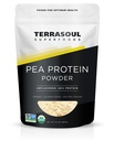 Terrasoul Superfoods 유기 완두 단백질 (Unflavored, 매끄러운 짜임새), 1.5 파운드