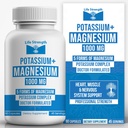 Aspartate, 산화물, Glycinate, Gluconate & Citrate를 가진 생활 힘 칼륨 & 마그네슘 복합물 - 1000mg (90의 캡슐) 닥터 디자인되고 주문을 받아서 만들어진