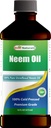 제일 자연적인 100% 순수한 Neem 기름, 100% 찬 압박되고 Unrefined - 16 OZ (1개의 병)