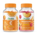Lifeable 비타민 C 750mg + 마그네슘 85mg, Gummies 번들 - 훌륭한 타스팅, 비타민 보충, 글루텐 무료, GMO 무료, Chewable Gummy