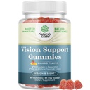 성인을 위한 시각 지원 Gummies - 눈 건강을 위한 Lutein와 Zeaxanthin 보충교재 - 파란 가벼운 보호 건성 스트레인 지원 & 시각적인 날카로움을 위한 유력한 Lutein 눈 비타민 - 60 조사