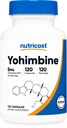 Nutricost Yohimbine HCl 5mg, 120 캡슐 - 글루텐 무료 및 비 GMO