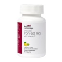 Bariatric Advantage Chewable Iron 60 mg with Vitamin C for increased Absorption and Utilization, Gastric Bypass and Sleeve Gastrectomy Surgery 환자를 위해 쉽게 소화 가능 - Lemon Lime, 90 Count