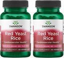 Swanson 유기농 전통 레드 효모 쌀 600 밀리그램 60 Veg 캡슐 (2 팩)