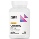 PureFormulas Cranberry 500 mg - Kidney 및 Urinary Tract Health 지원 - 면역 방지 및 세포 건강을위한 산화 보충 - 여성 및 남성을위한 크랜베리 알약 - 비 GMO - 60 캡슐