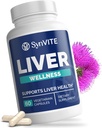Liver Wellness - Artichoke Extract, Milk Thistle, Dandelion Root, Beet Root, Turmeric & More - Vegetarian, Non-GMO, Gluten-Free, Made in USA의 Liver Cleanse Detox 및 수리