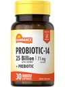 Sundance Probiotic-14 | 25 억 문화 | 30 캡슐 | 프리바이오틱스 | 채식주의, 비 GMO, 글루텐 무료 보충