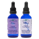 Eidon Ionic 무기물 액체 실리카 & 아연 하락, 2 Fl Oz, 면역력, 피부 관리, 모든 자연 성분, 인공적인 색깔 또는 보존제 없음