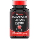 TNVitamins 마그네슘 구연산염 800 MG - 120의 캡슐 | 2 달 공급! | 순수한 마그네슘 구연산염 분말 캡슐 | Citrato De 마그네슘 | Non-GMO | 미국에서 생산!