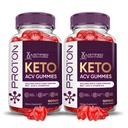 Justified Laboratories (2 팩 Proton Protein Keto ACV Gummies 고급 공식 1000MG Proton Boost Pomegranate Beet Juice Powder B12 Vegan Non GMO 120 거미