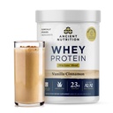 고대 영양 잔디 Fed Whey Protein + 지방 손실 혼합, 바닐라 Cinnamon, 23g Protein, 지방 손실 및 부스트 Metabolism, 유기 재생 A2 / A2 우유 단백질, 18 서빙
