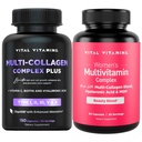 Vital Vitamins Multi Collagen Complex Plus + 여성 멀티 비타민 복합체