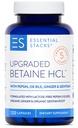 Pepsin, Ox Bile, Organic Gentian & Ginger와 필수 더미 베타인 HCL - 베타인 염산염 보충교재 w 소화 효소, Bile & Bitters - 글루텐, 낙농장 & Soy 무료 (120의 캡슐)