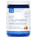 Essential Stacks Gut L-Glutamine Powder - 독점적으로 미국에서 만든 - Gut Health 용 Pure L 글루타민 분말 (50 서빙, Raspberry Lemonade)