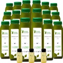 Celery Juice Cleanse by Raw Fountain, All Natural Raw, Cold Pressed Juices, Morning Detox Cleanse, 30 Bottles 12oz, 5 Bonus Ging Shots