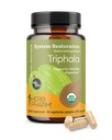 허브 Pharm USDA 유기 Triphala 캡슐 | 클렌징 & 해독 지원 & Amla, Haritaki & Bibhitaki, FAIRWILD® 인증으로 소화 건강 지원 | 60 Vegan 캡슐, 최대 30 일 공급 *