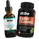 Chlorophyll 액체 하락 몸 Detox & Candi Cleanse - Vegan 액체 Chlorophyll 하락 냄새 Cleanse 보충교재 내부 Deodorant - 여분 힘 Probiotic 구두 초본 Oregano & Caprylic 산성 캡슐