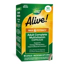 자연의 방법 살아! Max6 Potency 성인 완전한 Multivitamin, 철과 더불어, 비타민 A, C, 메틸을 꿴 B12 & Folate를 포함하여 E & B 비타민, 지원 에너지 Metabolism*, 90의 캡슐 (포장 5월 Vary)
