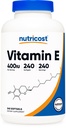 Nutricost 비타민 E 400 IU, 240 Softgel 캡슐 - 글루텐 무료, 비 GMO