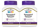 21 세기, Resveratrol 레드 와인 추출, 90 캡슐 - 2pc
