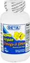 Deva Vegan Omega-3 DHA 200mg, 조류, 비 접시, 지연 방출, 90 캡슐, 1 팩