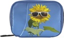 Funny Sunflower Pill Box 7 Day Pill Case Travel Pill 주최자 가방 지퍼 Portable Weekly Case My Pills Case Compact Size for Vitamin Supplement Holder