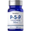 Piping Rock P5P 비타민 B6 | 50mg | 200 정제 | Pyridoxal 5-Phosphate Supplement | 채식주의, 비 GMO, 글루텐 무료