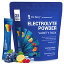 Dr. Berg Sugar Free Electrolyte Powder Packets (Variety Pack) - 매일 Electrolyte 음료 혼합 - 28 총 Hydration 파우치 설탕 무료 - Keto Electrolytes Powder Packets No Sugar - 7 맛있는 풍미