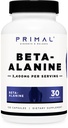 Primal Beta-Alanine 캡슐 3400mg (30의 서빙, 120의 캡슐) - 보충교재, 글루텐 자유로운 & 비 GMO, 모자 당 850mg