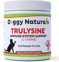 Cats Immune 지원 구두 분말 4oz/100g를 위한 Trulysine L-Lysine - 모든 연령, Sneezing, Runny Nose Squinting, Watery 눈의 고양이 & 새끼 고양이 - 물고기 & 가금류 풍미 (미국) (100 그램 (500mg/ Scoop)))