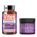 Intimate Rose는 Hormonal Balance & Reproductive Wellness Bundle에서 10 % 할인 - Vitex Chasteberry Supplement + Myo & D-Chiro Inositol Powder for PCOS & Menstrual Support