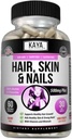 Kaya Naturals 머리 피부 못 캡슐 BIOTIN 비타민 D 비타민 B-12 Folic 산 지원, 머리 지원 비타민 보충교재