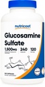 Nutricost 글루코사민 황산염 1500mg, 캡슐 당 240의 캡슐 - 750mg, 글루텐 자유로운, 비 GMO