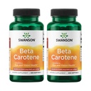 Swanson 베타 카로틴 비타민 A 25000 IU 피부 눈 면역 체계 건강 산화 방지제 지원 7500 mcg 300 Softgels 조사 (2 팩)