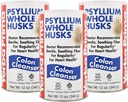 Yerba Prima Psyllium Husk, 12 Ounce (Pack of 3) - 정규성, 콜론 클렌징, Gut 건강, 비 GMO, 글루텐 무료, Vegan, 감미료에 대한 전체 Husk 섬유 보충