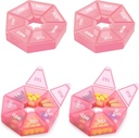 주간 알약 주최자 큰 7 일 알약 상자 조직자 비타민 물고기 기름 알약을 위한 매일 약 상자는 친절한 관절염을 보충합니다